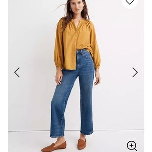 Madewell Floral Embroidered Top XXS